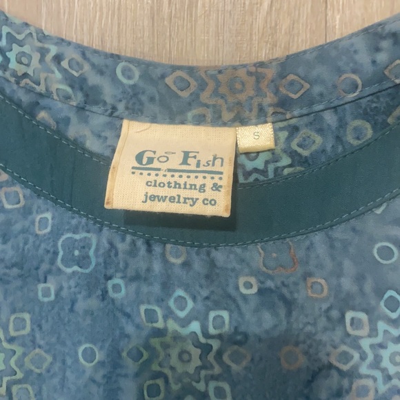 Go Fish Batik Print Dress ~ Small - Picture 10 of 11